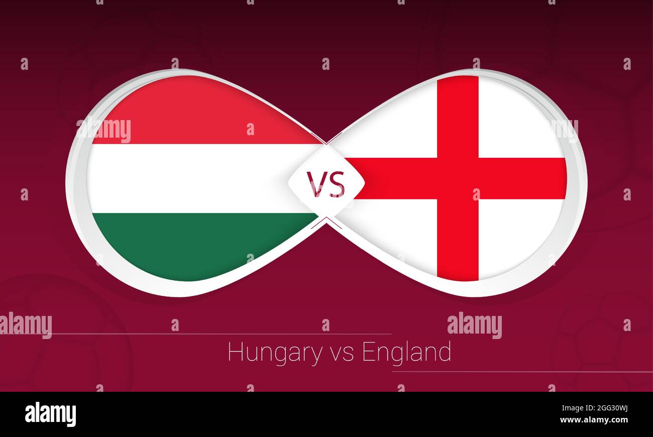 Hungary vs England in Football Competition, Group I. Versus icon on