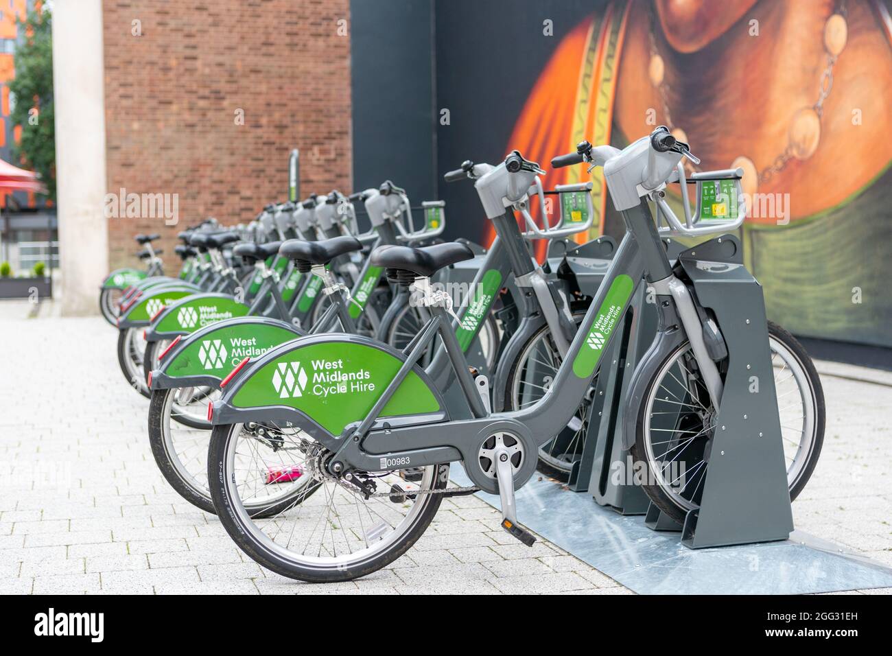 E Bikes for Hire in Coventry City Centre by the Belgrade Theatre