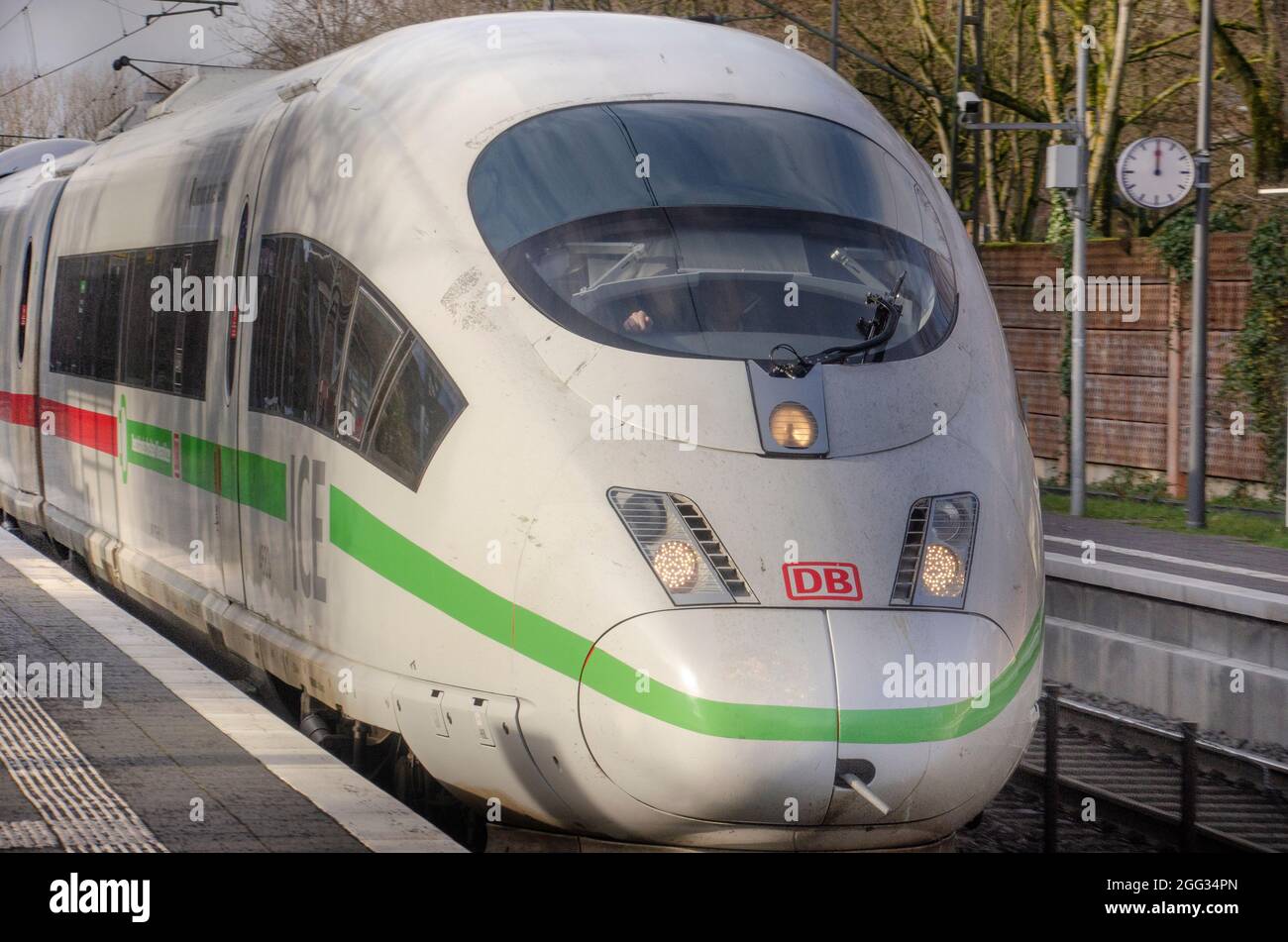 ICE der deutschen Bahn Stock Photo