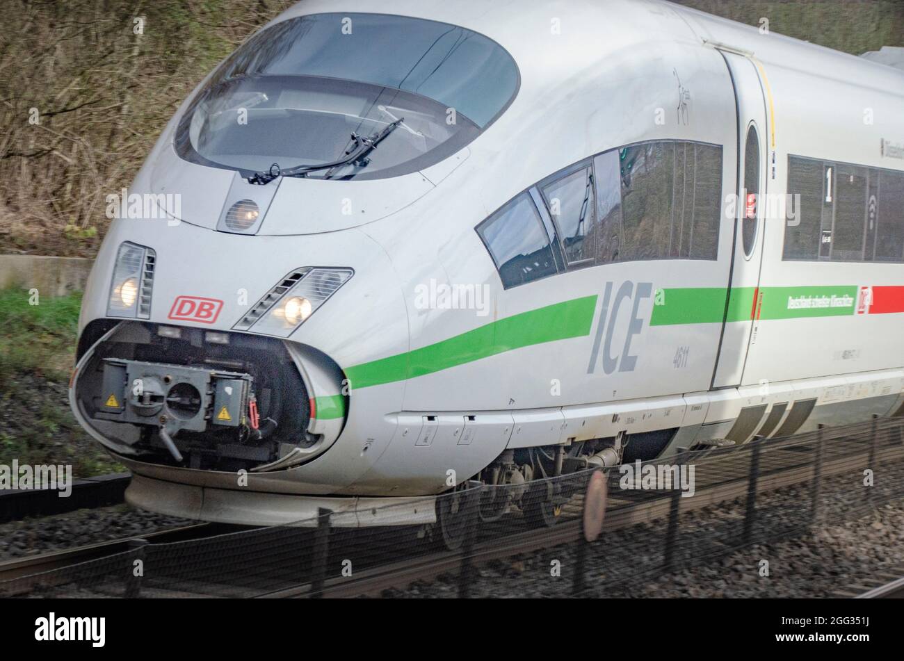 ICE der deutschen Bahn Stock Photo