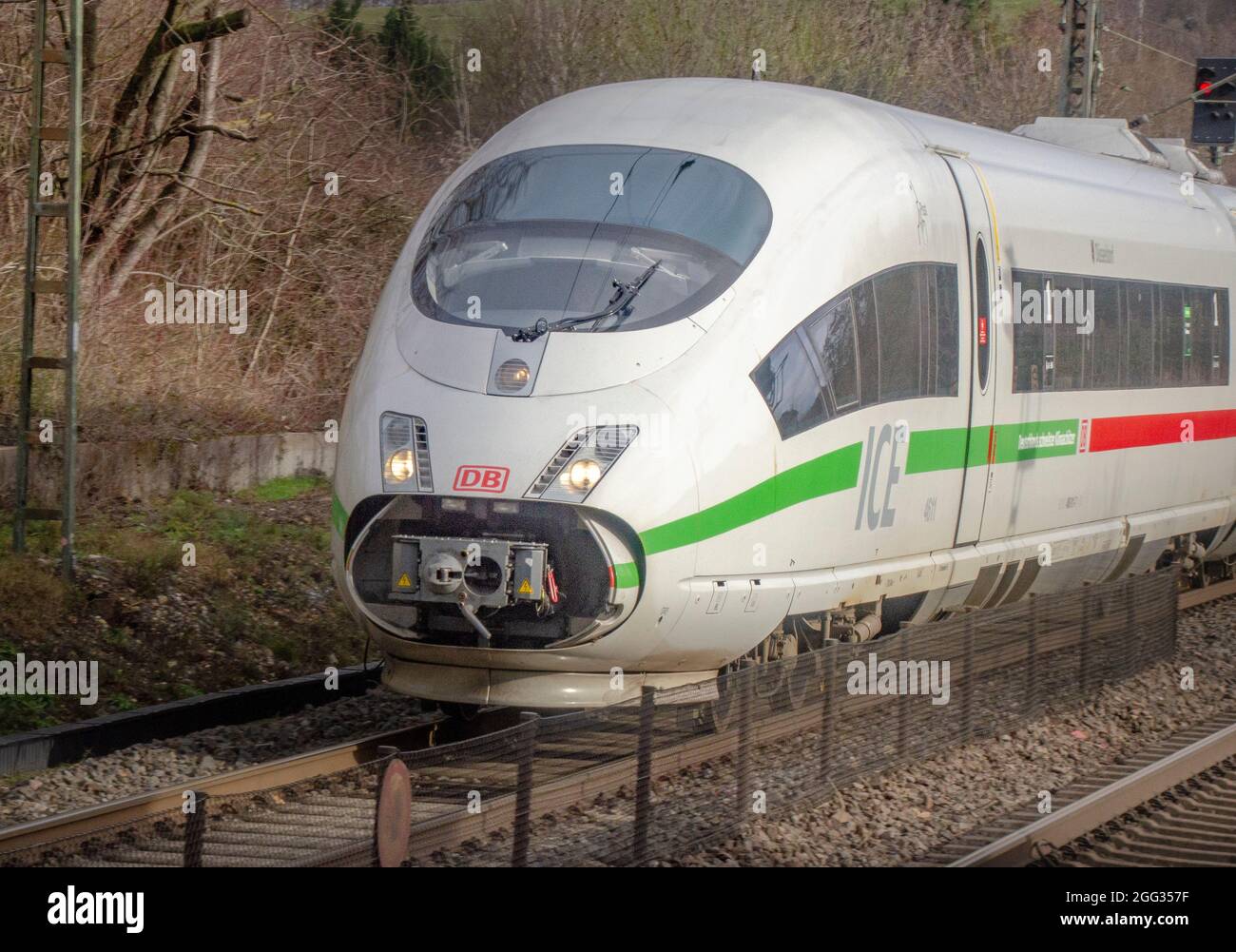 ICE der deutschen Bahn Stock Photo