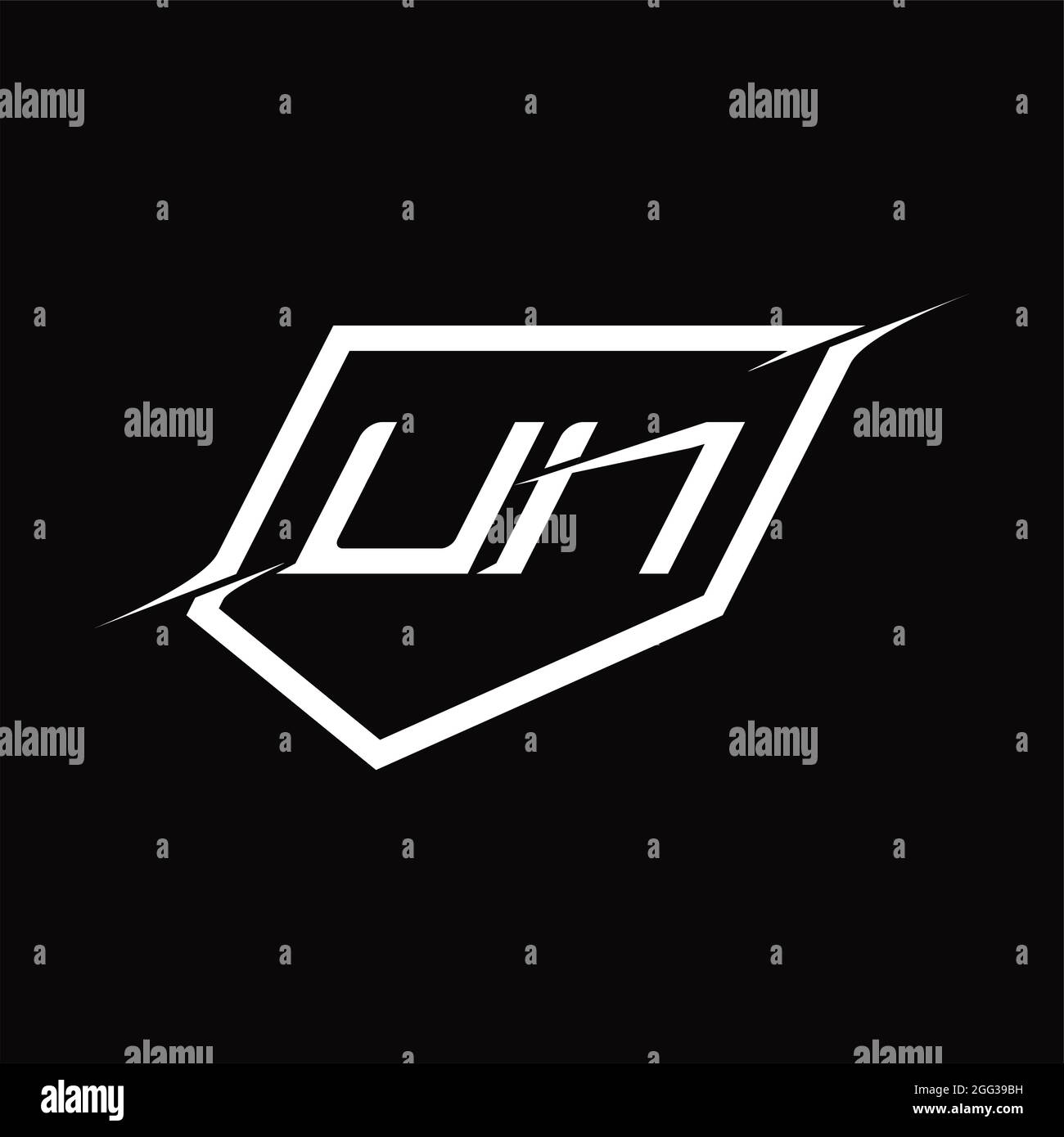 Un logo black and white hi-res stock photography and images - Alamy