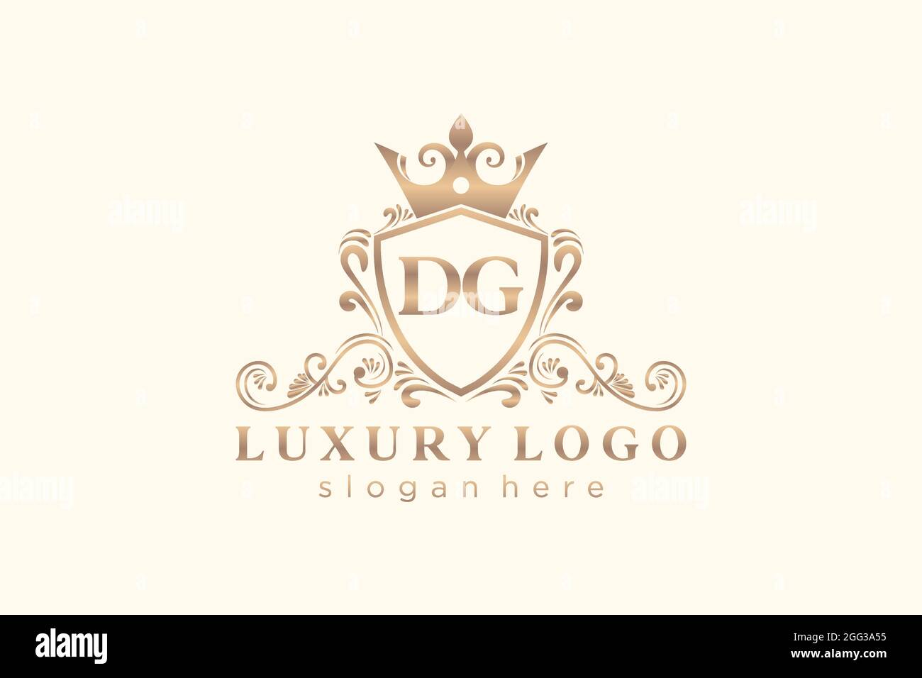 DG Letter Royal Luxury Logo template in vector art for Restaurant ...
