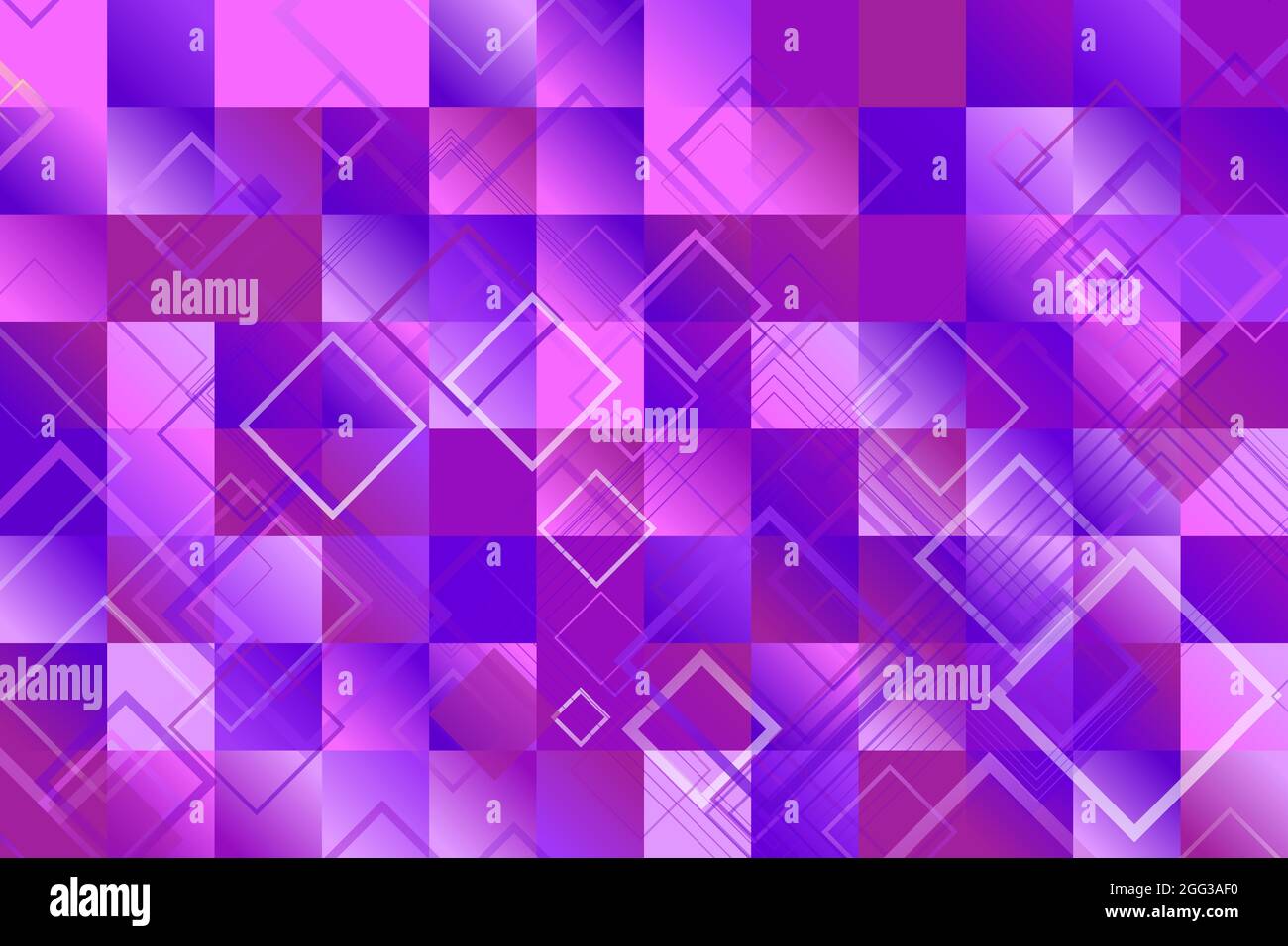 Gradient modern geometrical square web page background Stock Vector