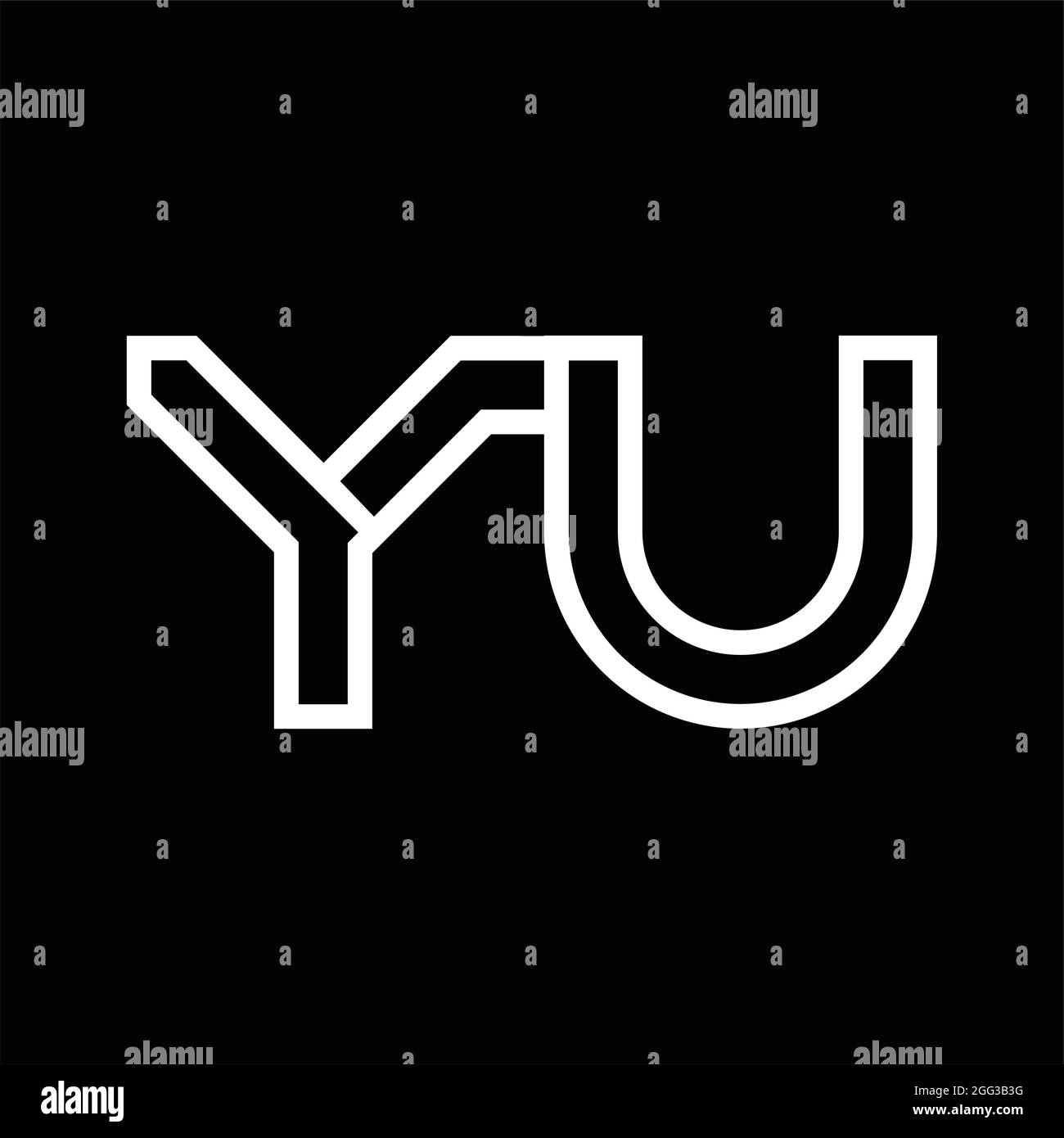 Yu minimal logo hi-res stock photography and images - Alamy