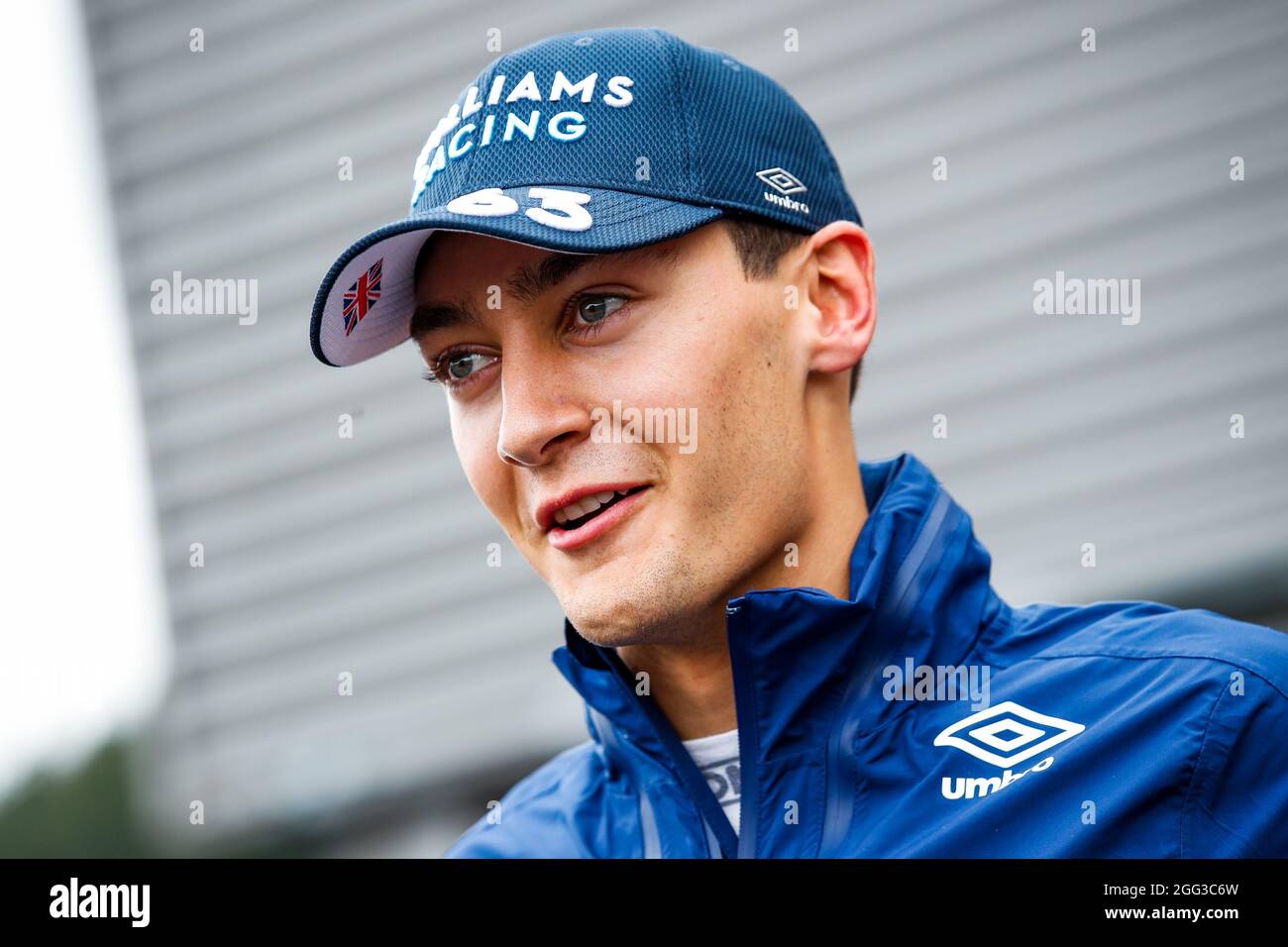George Williams Racing RUSSELL George (gbr), Williams Racing F1 FW43B, portrait pole position ...