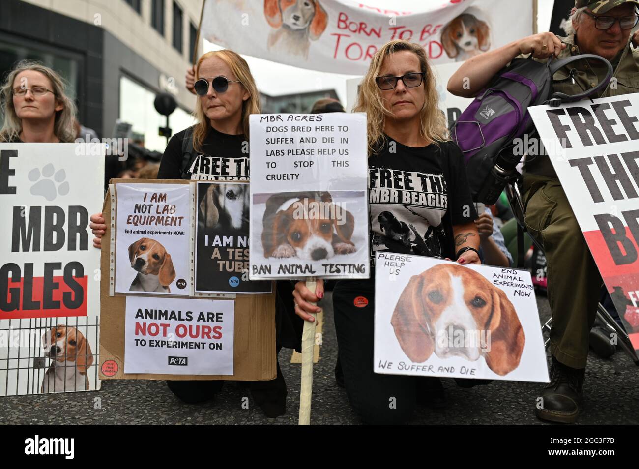 London, UK. 28 August 2021. Animal Rebellion and Extinction Rebellion ...