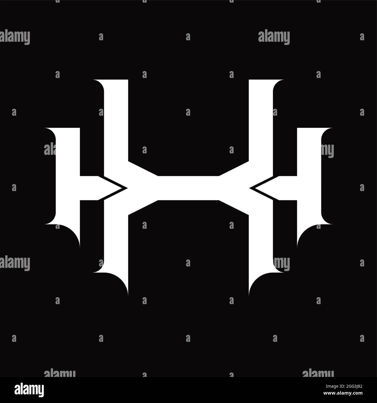 Letter hx vector vectors hi-res stock photography and images - Alamy