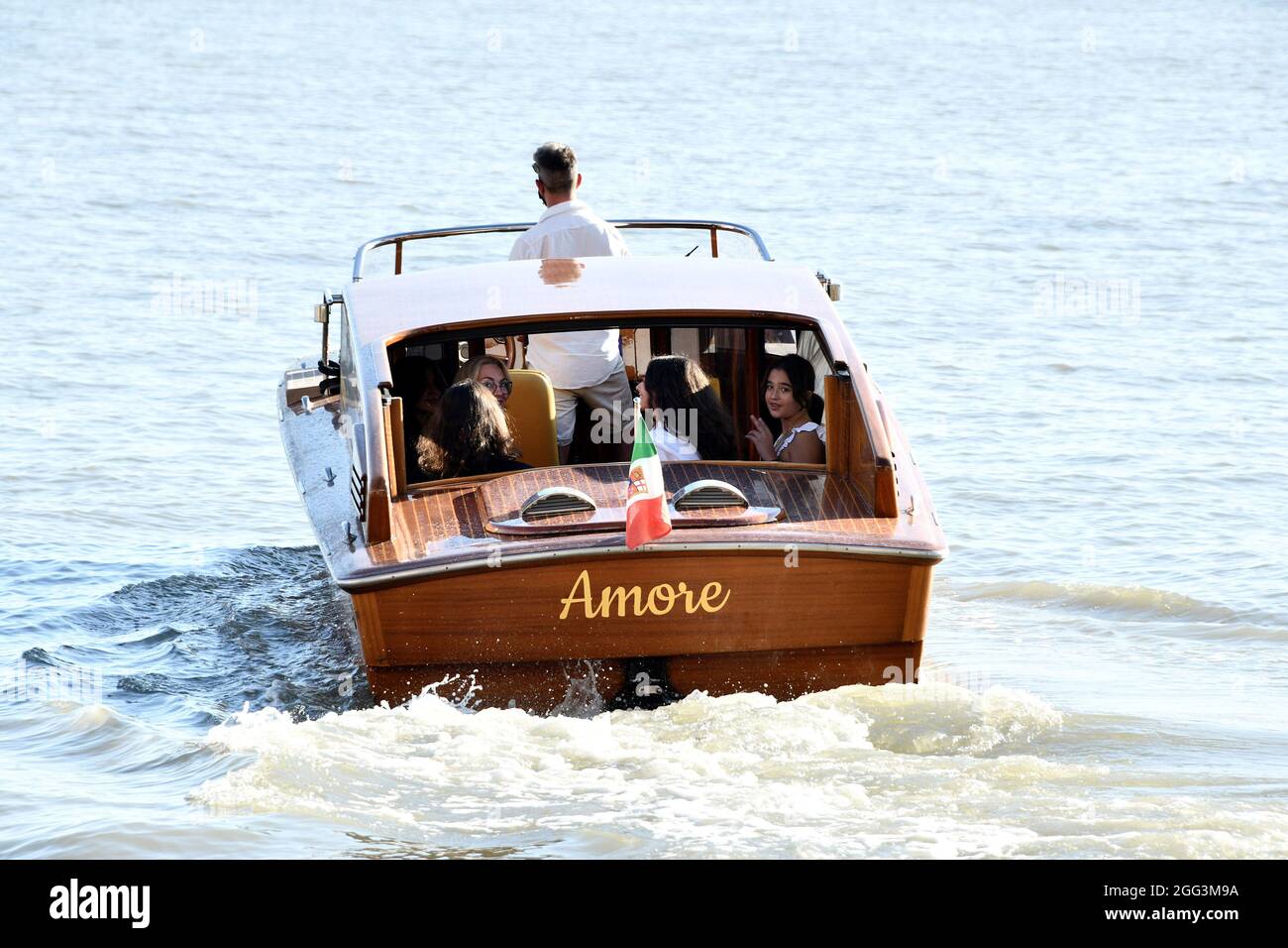 Venice, Dolce & Gabbana event, Monica Bellucci with her daughter Deva  Cassel and Luca Salandra Stock Photo - Alamy