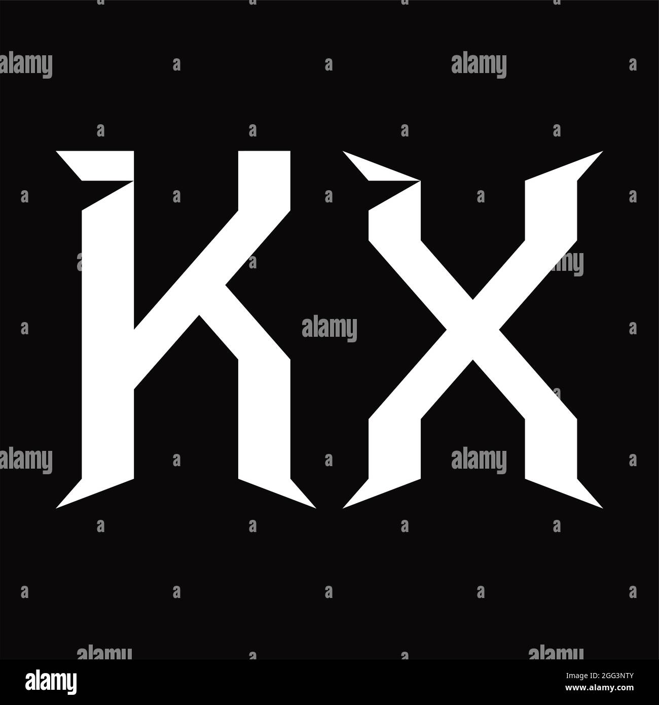 Kx initials logo hires stock photography and images Alamy