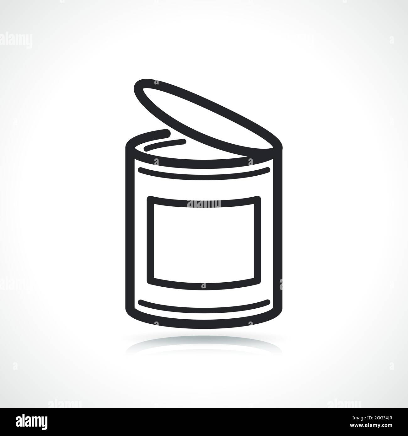 Cartoon open tin can hi-res stock photography and images - Alamy