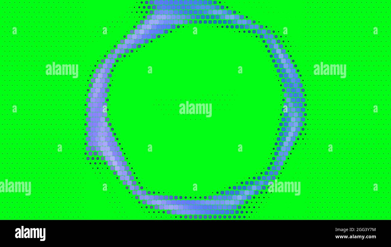 Abstract circle design on colored background. Halftone style. Stock Vector
