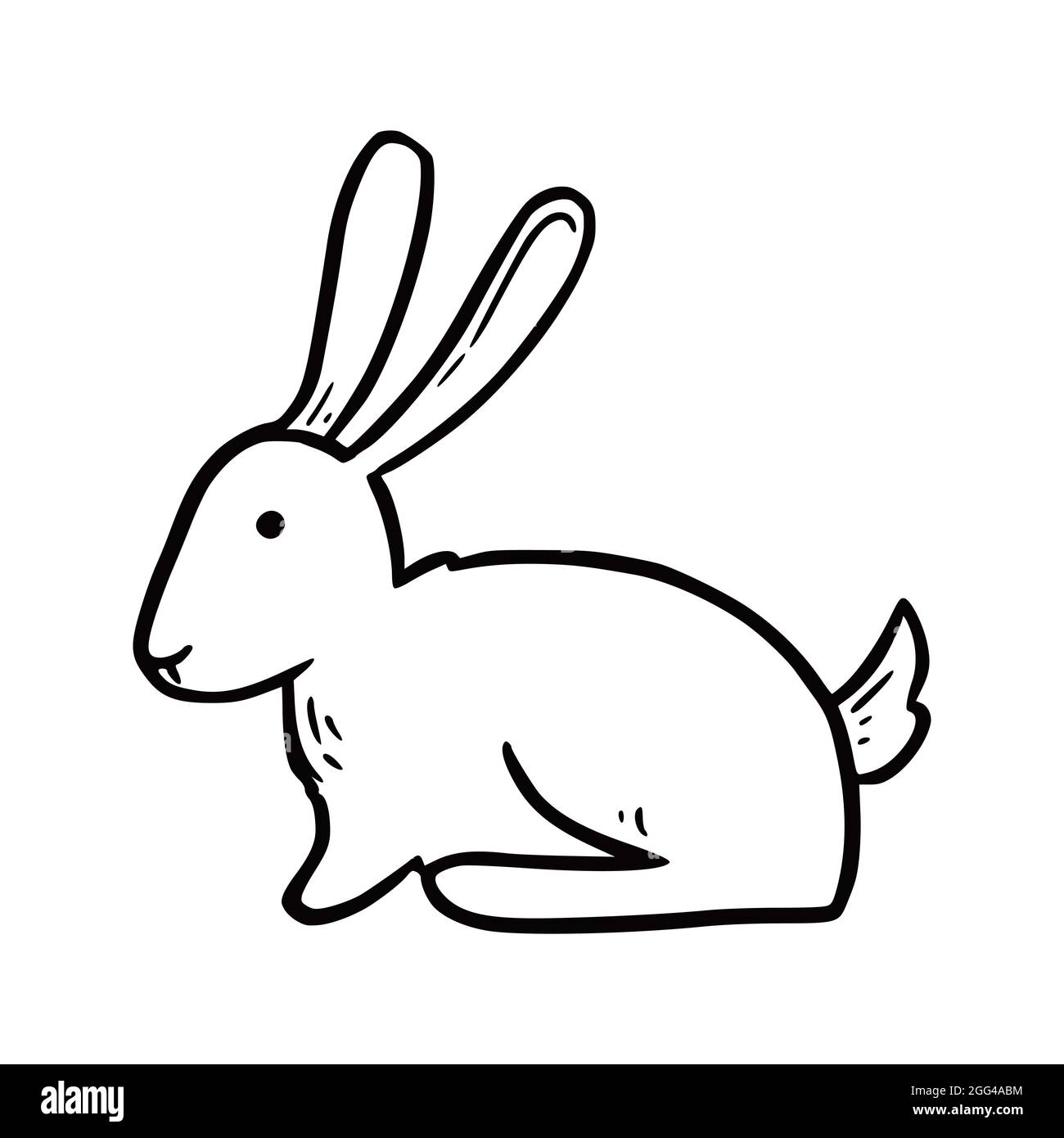 simple rabbit drawings