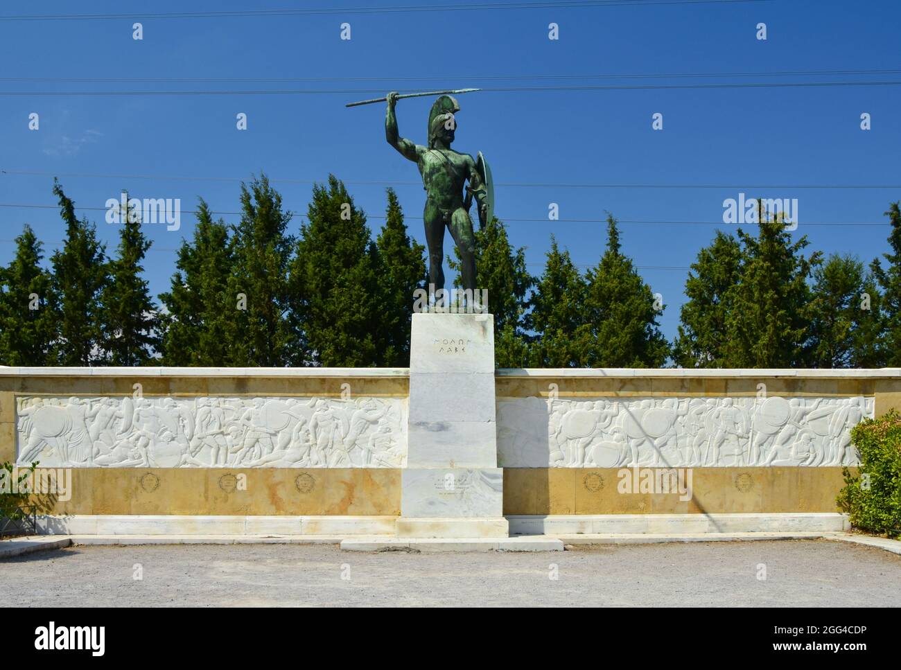 The statue of Leonidas in Thermopylae, Greece Stock Photo - Alamy