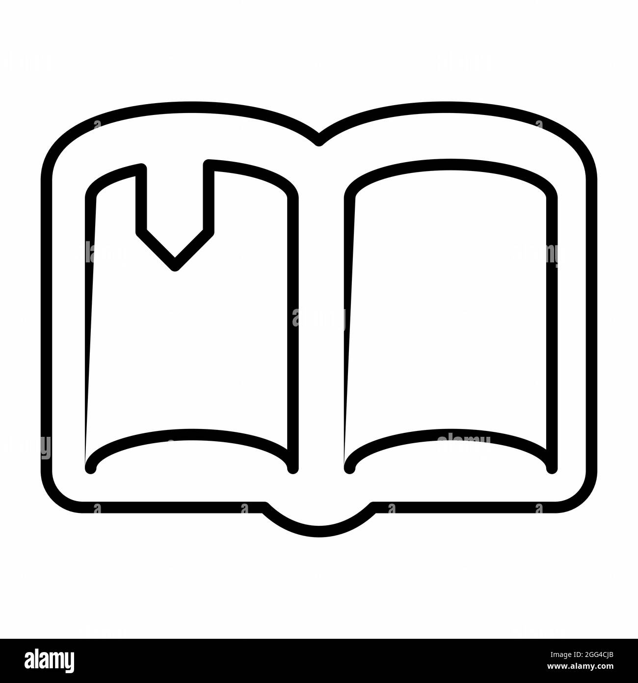 Icon Vector of Book - Line Style - Simple illustration, Editable stroke ...