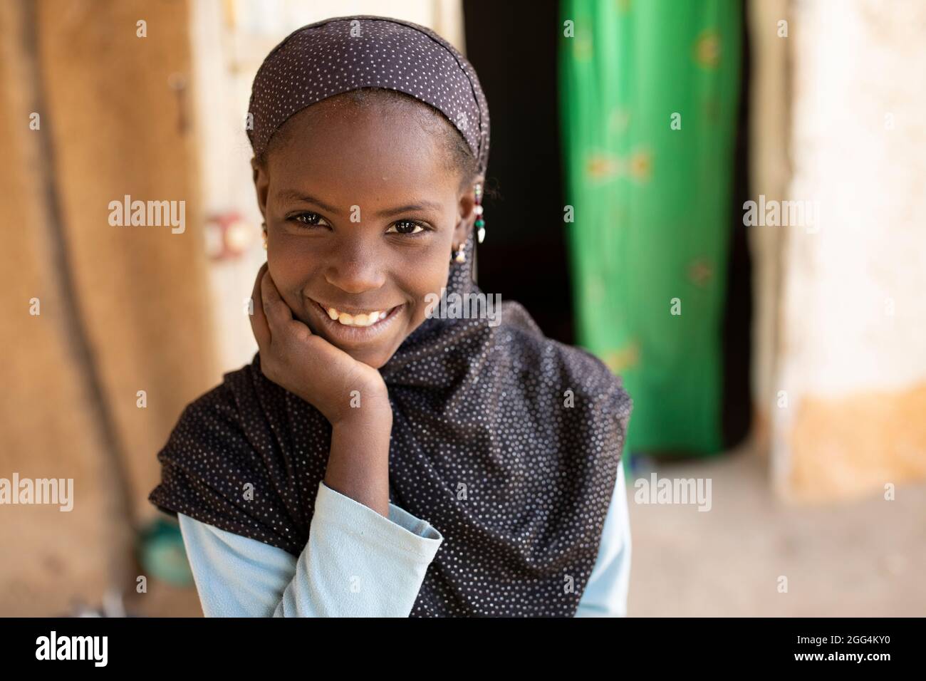 Djeneba Barry (10) is from a family of traditional Fulani cattle