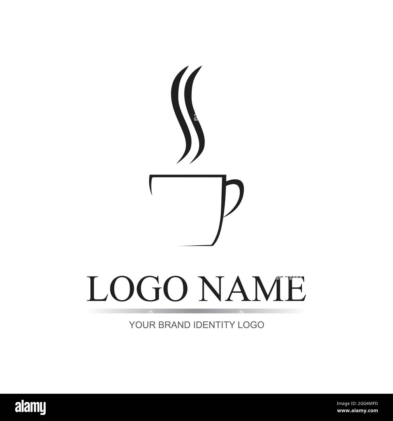 Coffee cup logo template vector icon - Vector Stock Vector