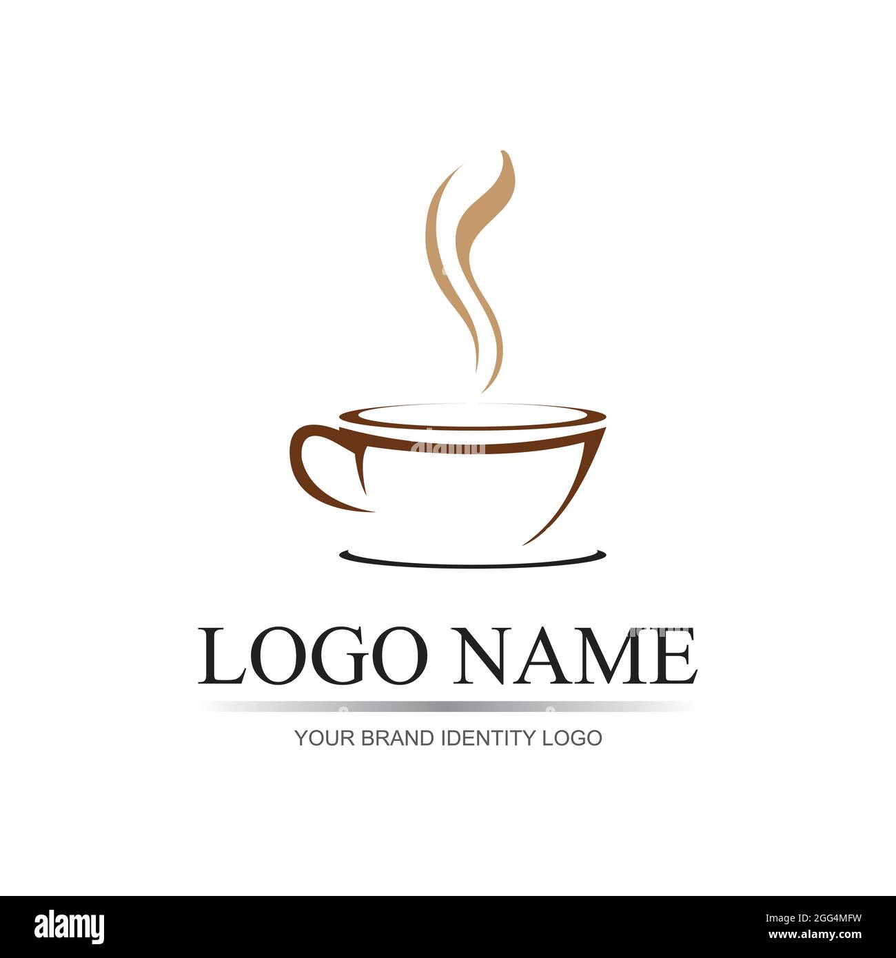 Coffee cup logo template vector icon - Vector Stock Vector