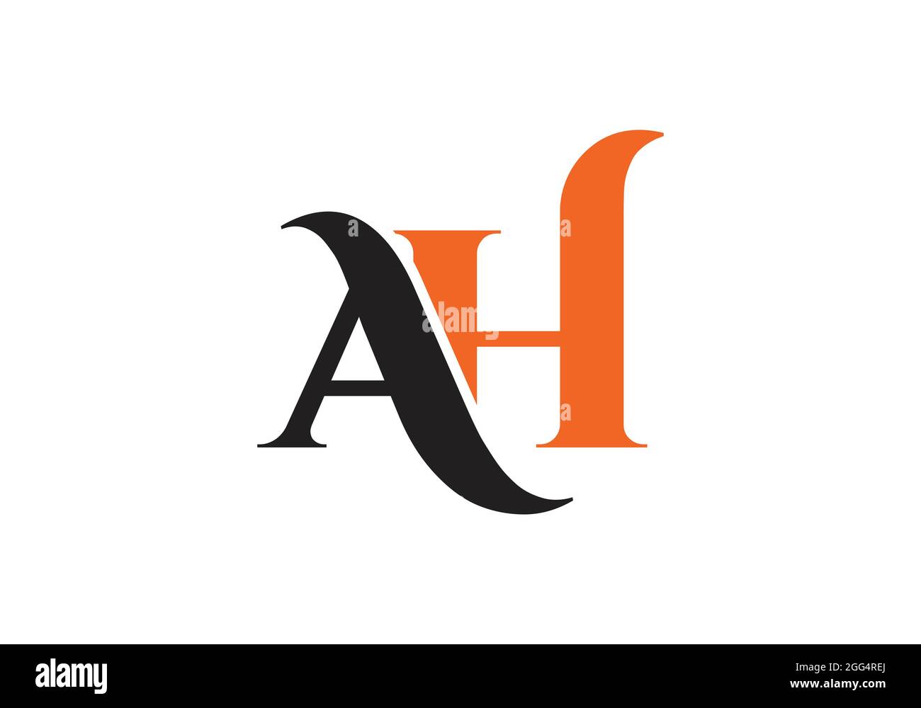 Ah Logo Design Template This Logo Icon Incorporate With Abstract Shape