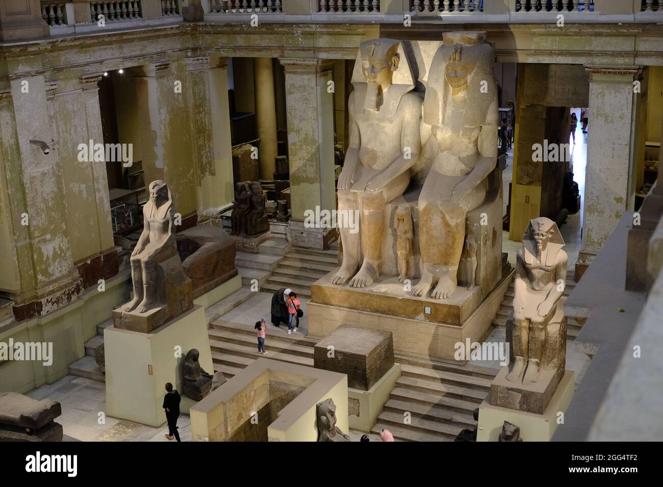Egypt Cairo - The Egyptian Museum interior of Egyptian Museum Stock Photo