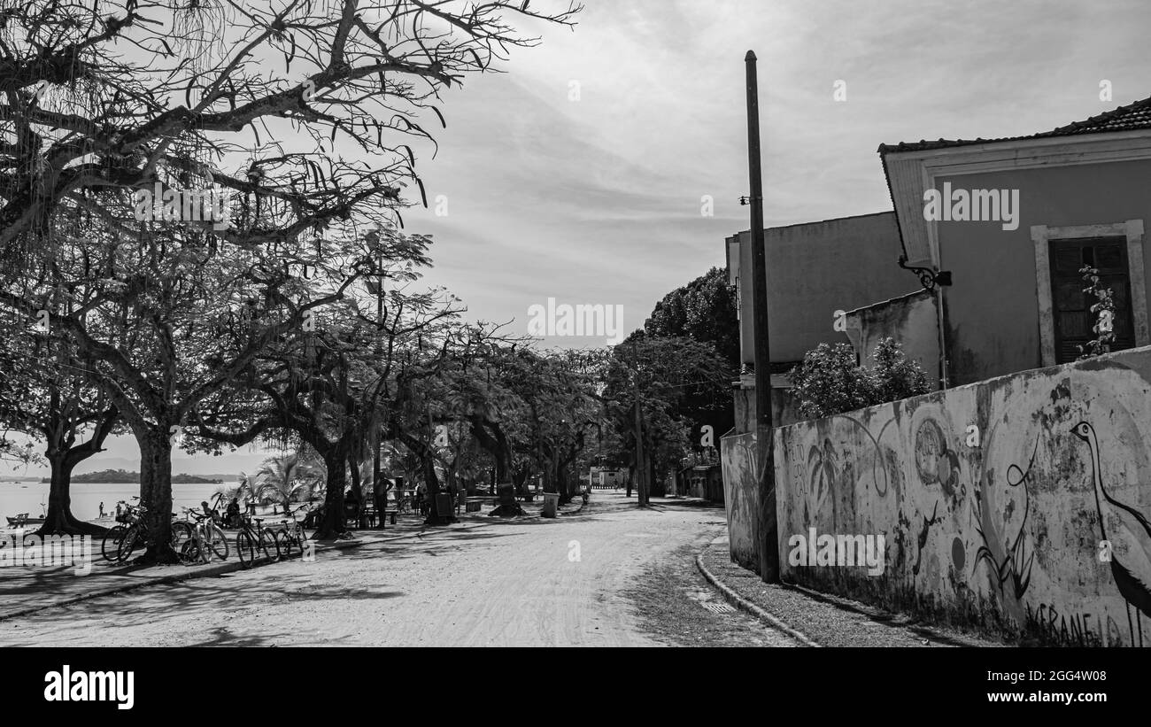 Paqueta Island, Rio de Janeiro, Brazil CIRCA 2021 Typical urban