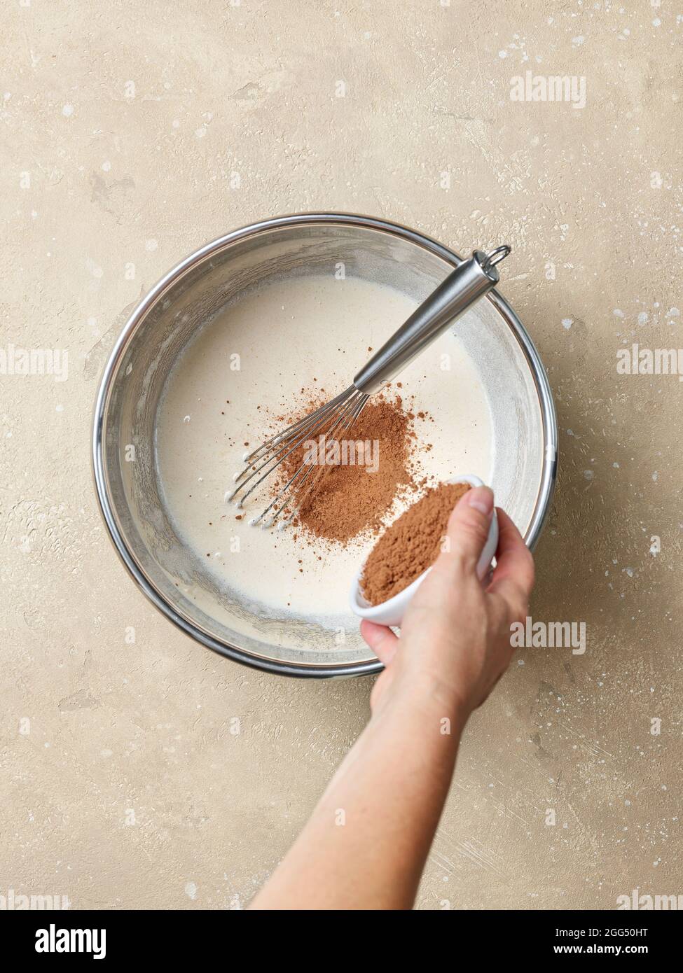 Bread dough in a metal mixing bowl - Stock Image - F016/4152 - Science  Photo Library