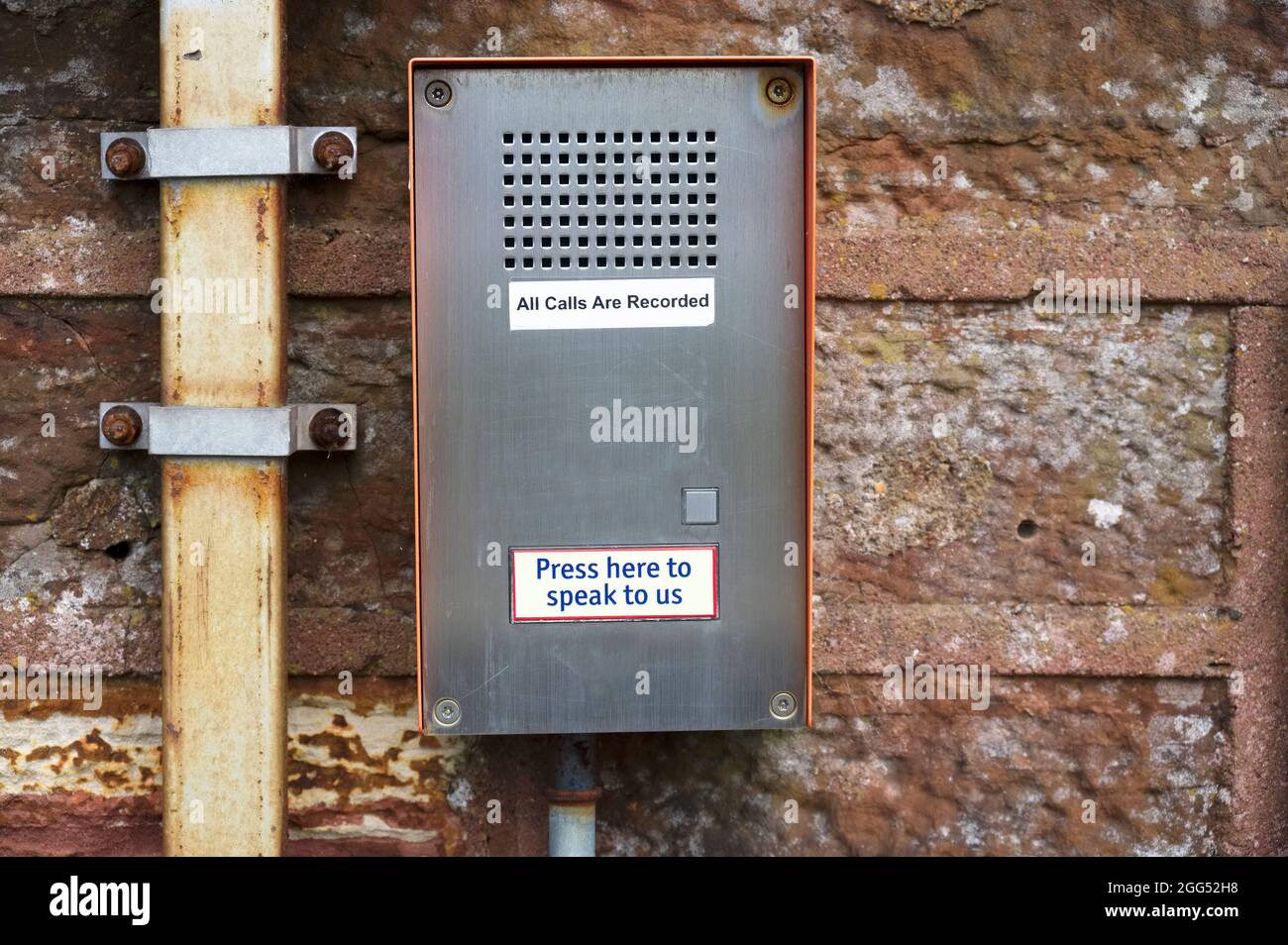 Push buzzer door bell for entry Stock Photo Alamy