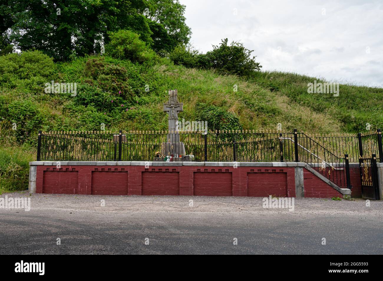 Béal na Bláth, Ireland- July 13, 2021: The memorial at the site of Michael Collins ambush and Death Stock Photo