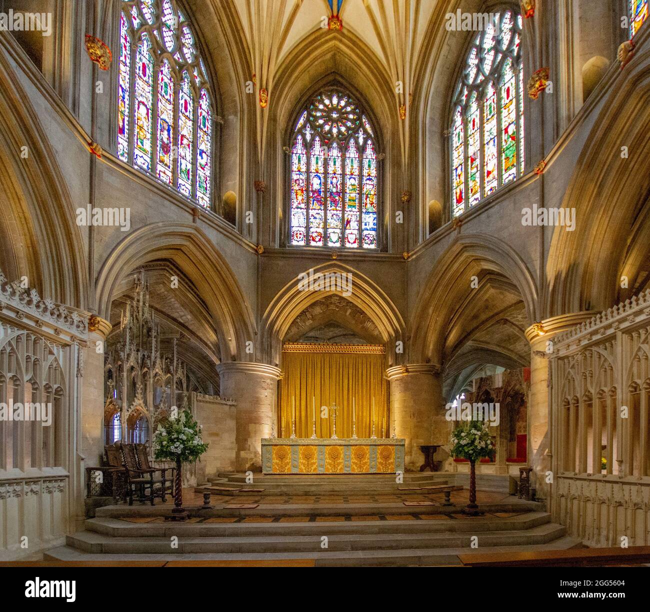 Tewkesbury United Kingdom May 26 2014 A View Of The Altar In The