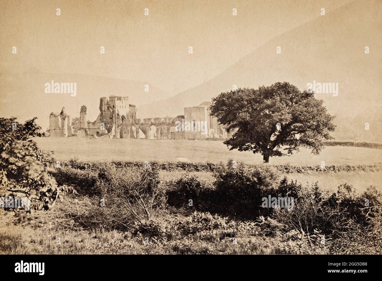Llanthony Priory, Abergavenny, probably early 1880s Stock Photo