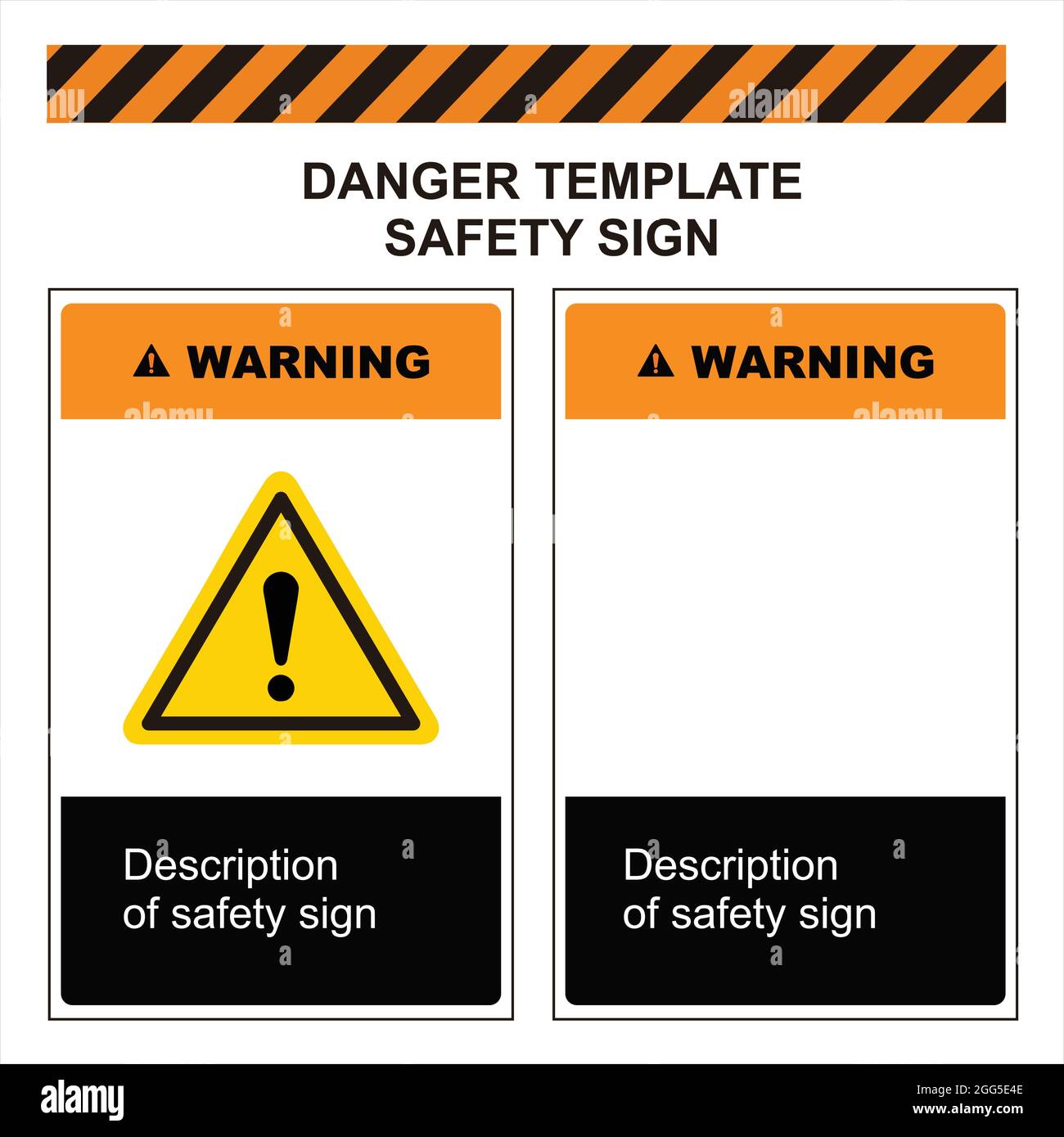 Safety sign template. ANSI and OSHA standard formats. Safety sign Safety sign template. ANSI and OSHA standard formats. Safety sign