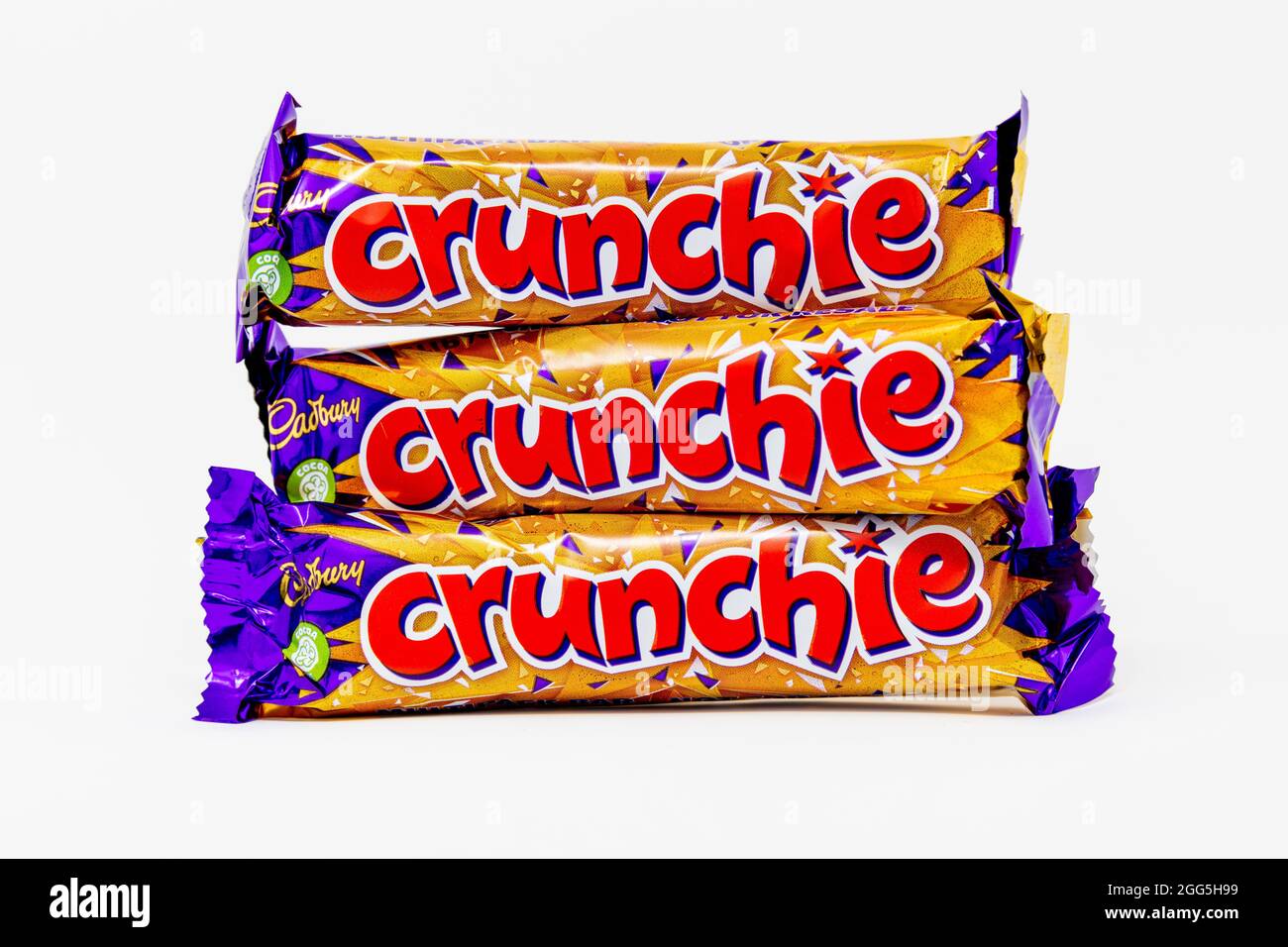 Cadbury Crunchie Bars Stock Photo