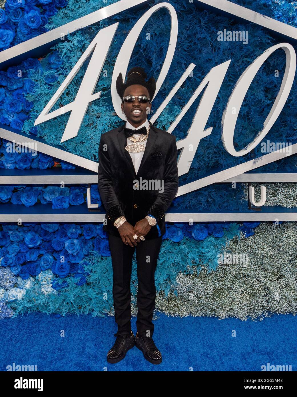 Bobby Fishscale attends the 18-year anniversary of Jay-Z's 40/40 club in  New York City on Aug. 28, 2021. The club was shuttered for 18 months due to  the COVID-19 pandemic and re-opened