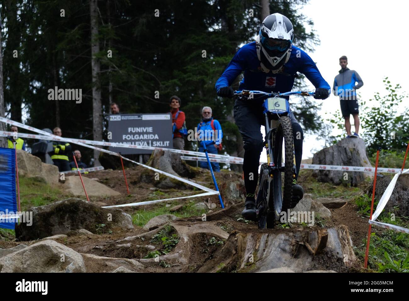 Commezzadura, Italy. 29th Aug, 2021. Daolasa, Commezzadura, Italy, August  29, 2021, (6) - Davide Cappello (Italy) during UCI MTB World Championship -  Downhill - Men and women's U23 race - MTB -