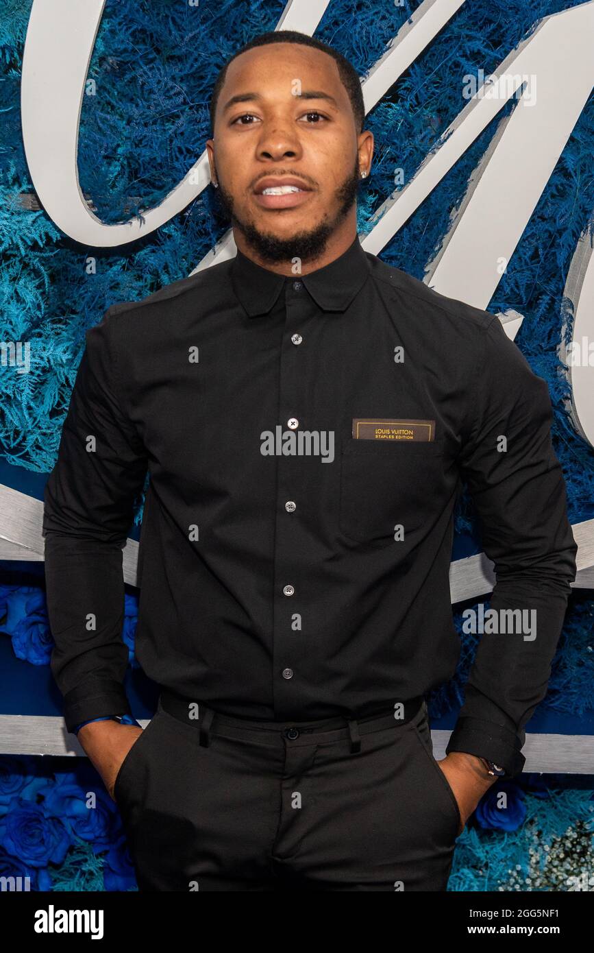 Chino Braxton attends the 18-year anniversary of Jay-Z's 40/40 club in New  York City on Aug. 28, 2021. The club was shuttered for 18 months due to the  COVID-19 pandemic and re-opened