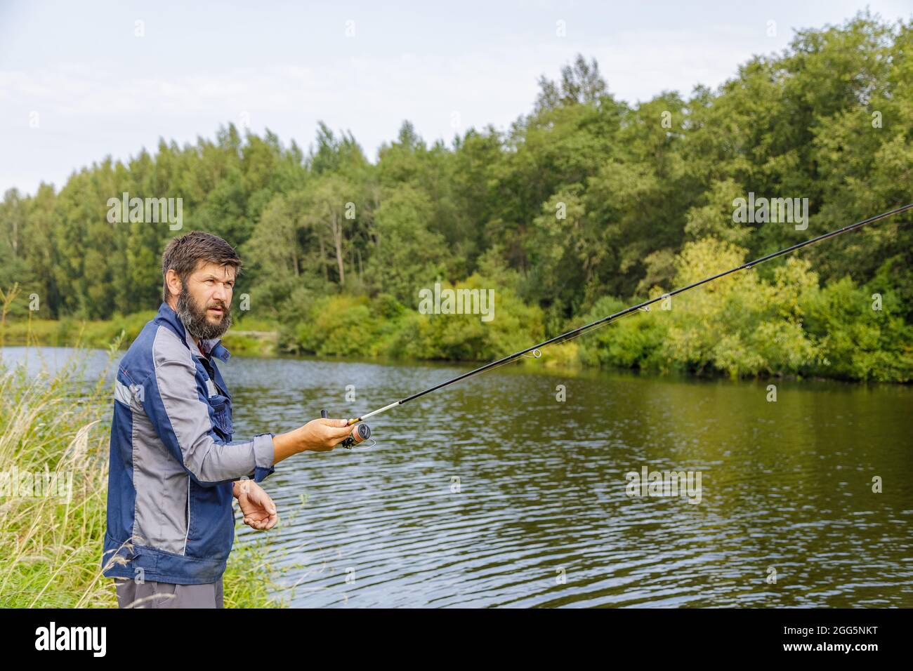 Fishing pole fisherman hi-res stock photography and images - Page 13 - Alamy
