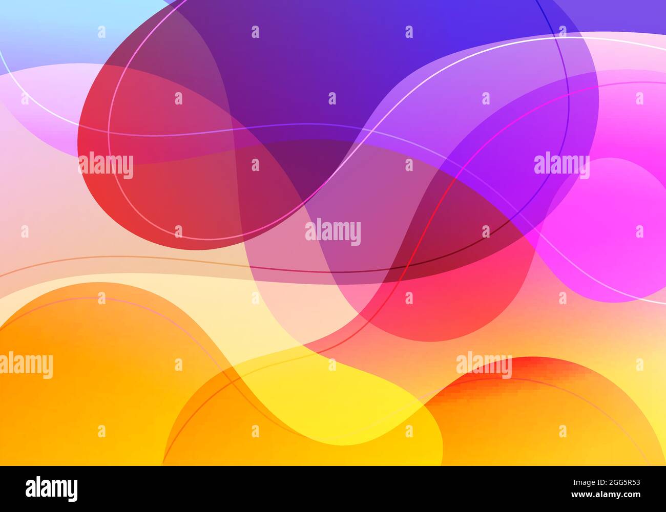 Abstract fluid gradient shape vibrant color with wave lines background ...