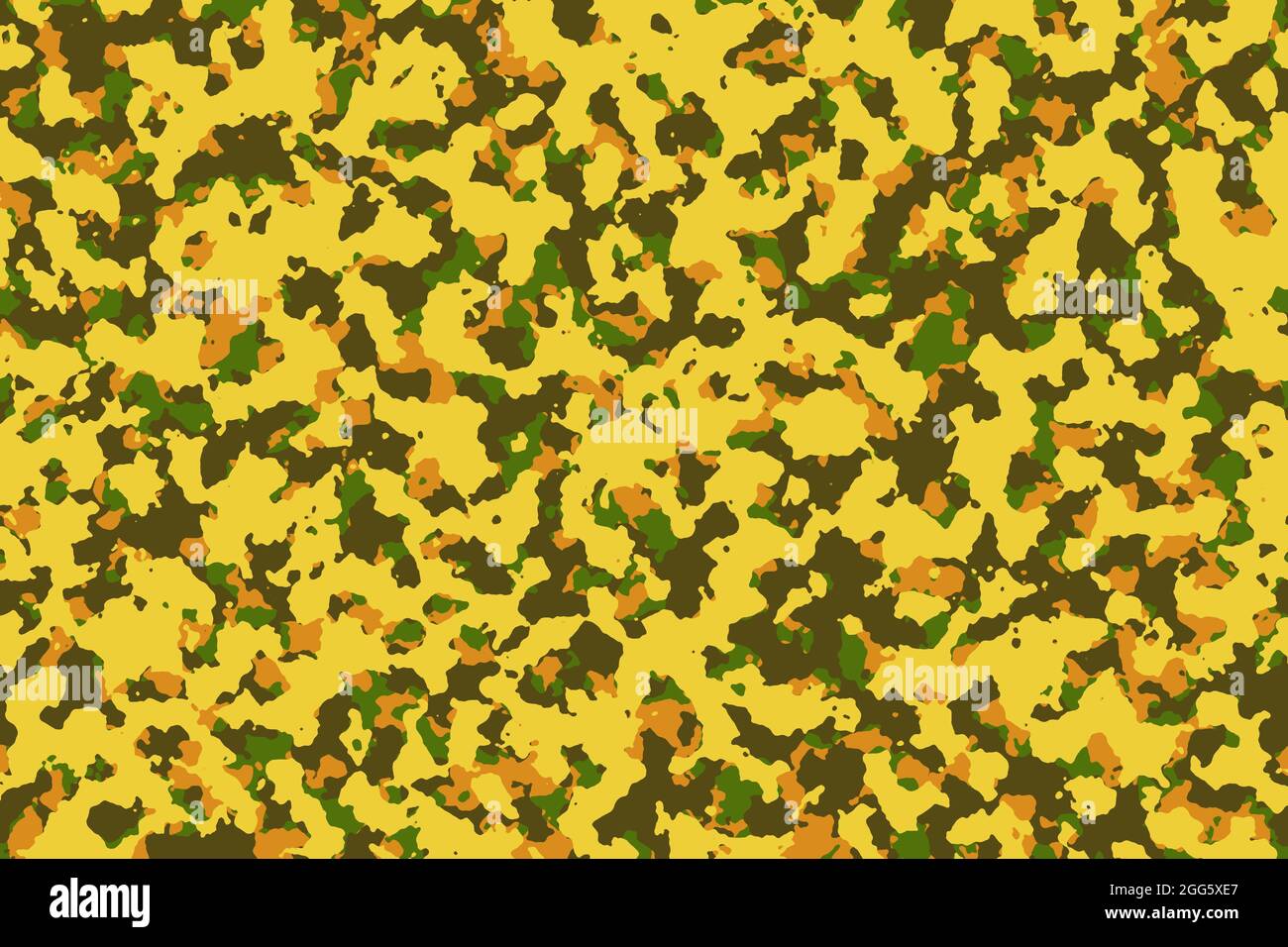 Military camouflage green, yellow, beige pattern. Desert military uniform pattern Stock Photo