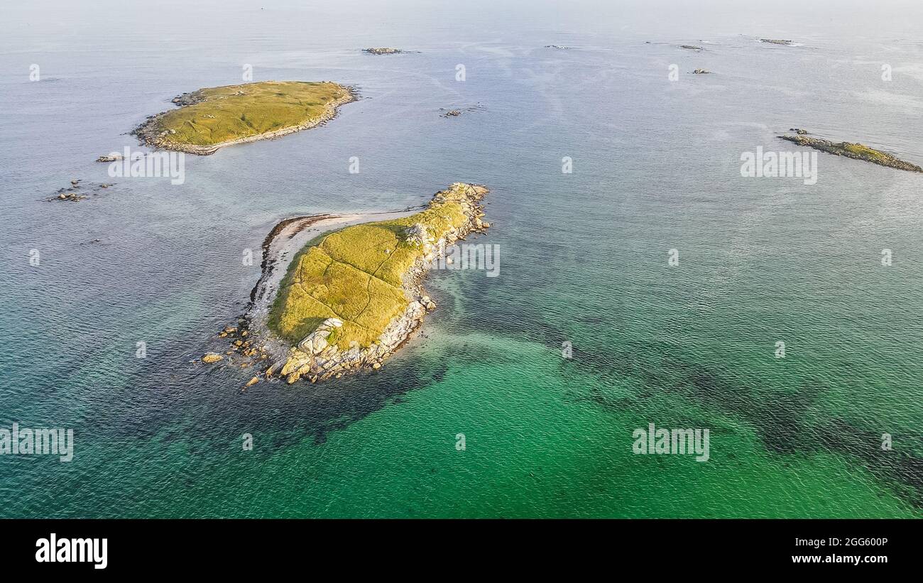 View to the Celtic Sea on a coast in brittany Stock Photo - Alamy