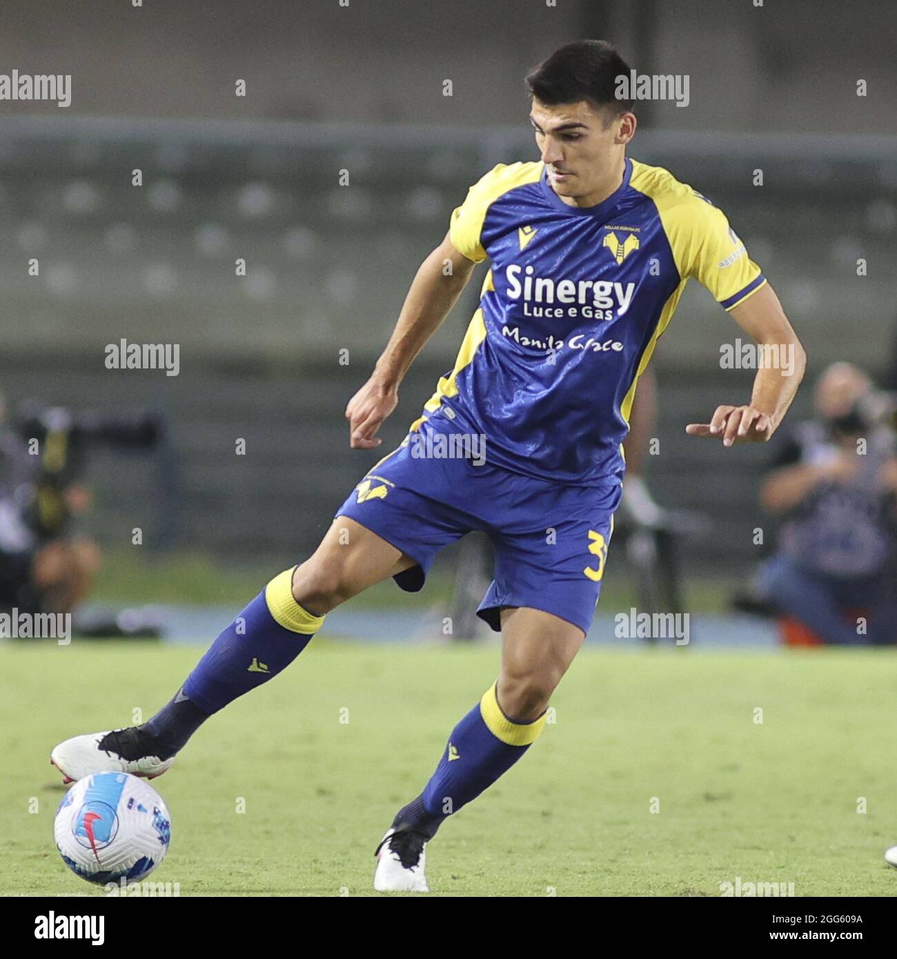 Marcantonio Bentegodi stadium, Verona, Italy, August 27, 2021, Bosko Sutalo  - Hellas Verona - during Hellas Verona FC vs Inter - FC Internazionale  Stock Photo - Alamy