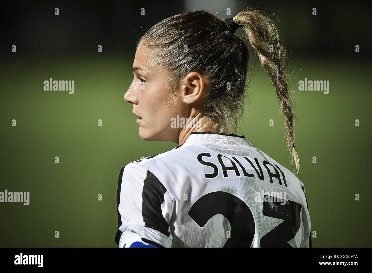 Turin, Italy. 28th Aug, 2021. Cecilia Salvai (#23 Juventus Women) during  the first match of the Campionato Nazionale Femminile Serie A 2021 2022  Credit: SPP Sport Press Photo. /Alamy Live News Stock Photo - Alamy