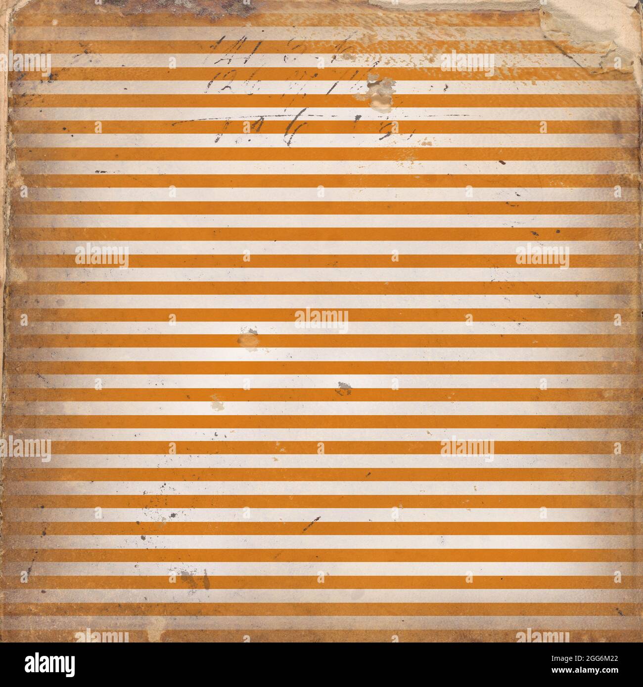 This is a vintage kraft style striped Halloween wallpaper or background created using antique elements Stock Photo