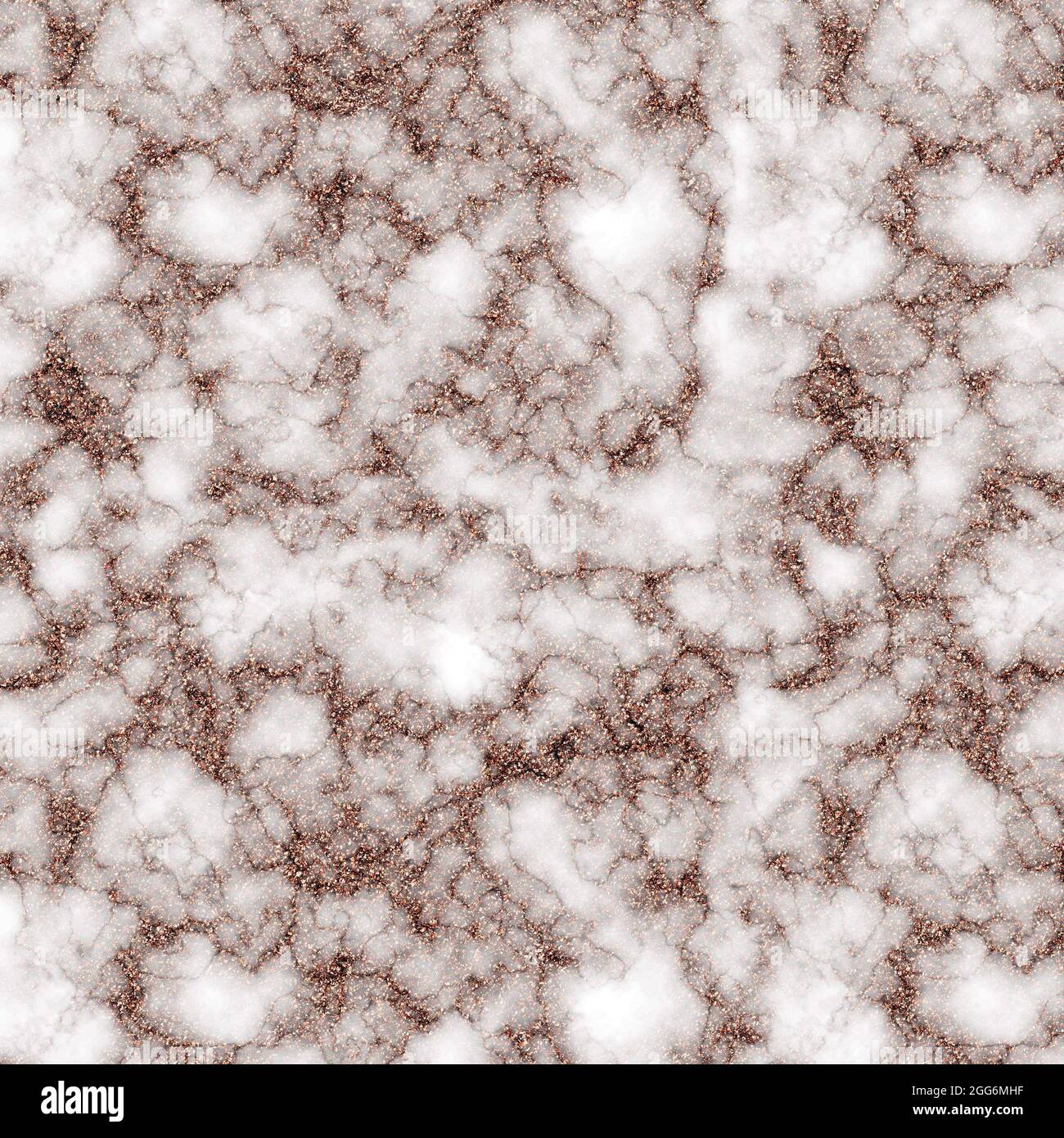 This is a marble style background or wallpaper created in rose gold tones and sparkles Stock Photo