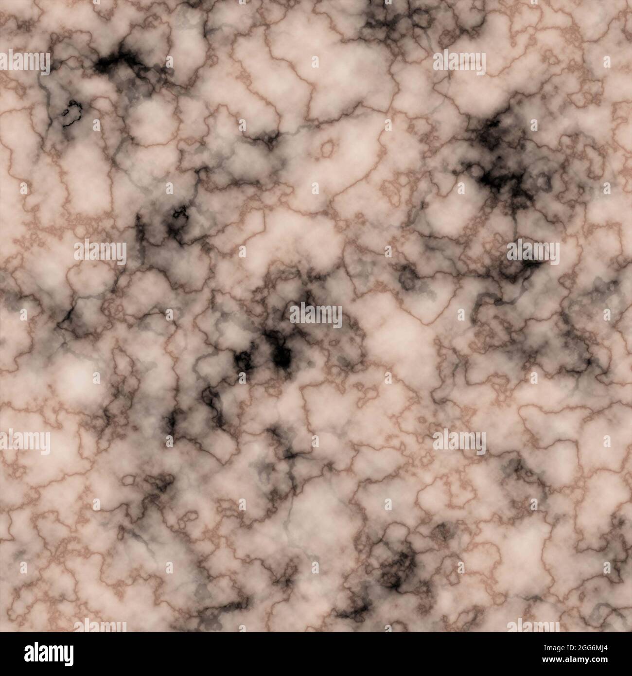 This is a marble style background or wallpaper created in rose gold tones and black Stock Photo