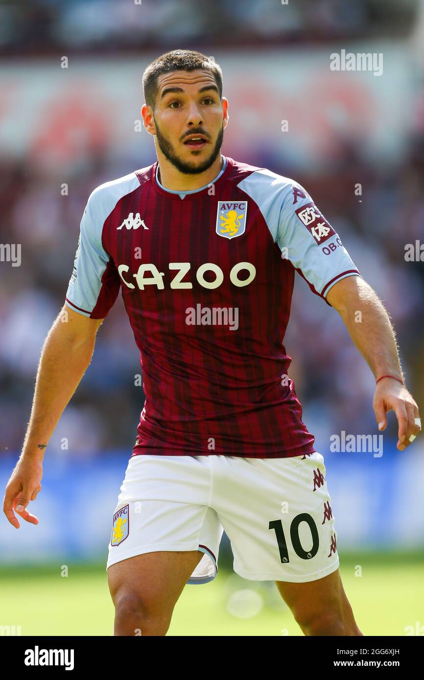 Aston Villa's Emiliano Buendia during the Premier League match at Villa ...