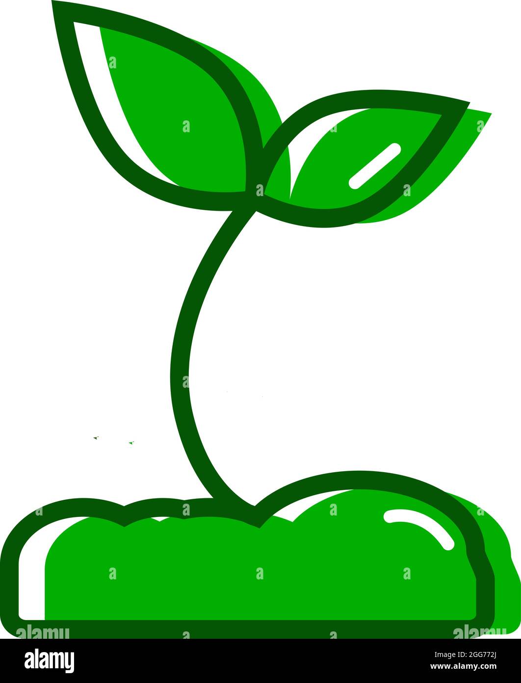 Sprout icon vector vectors hi-res stock photography and images - Alamy