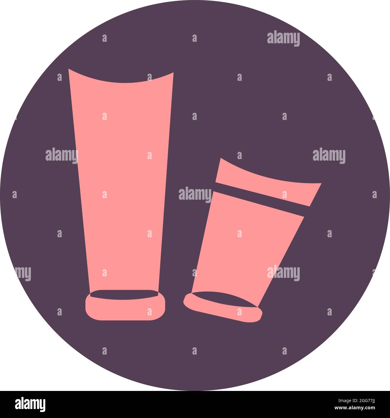 Face ointment, icon illustration, vector on white background Stock Vector