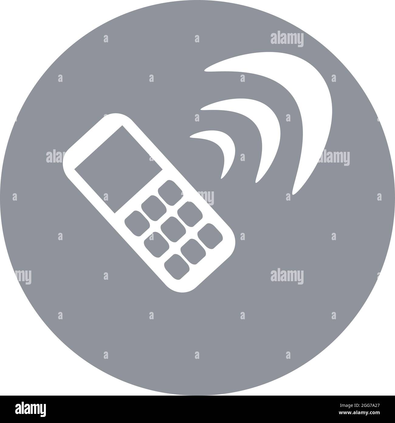 Phone call, icon illustration, vector on white background Stock Vector ...