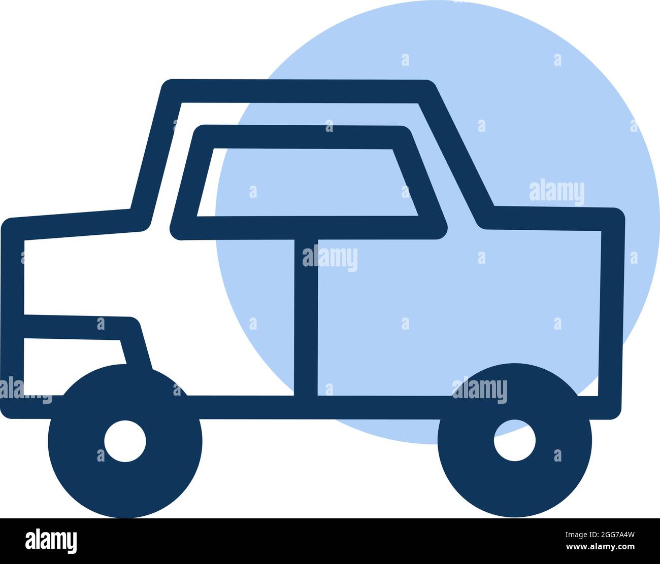 Luxury blue car, icon illustration, vector on white background Stock ...
