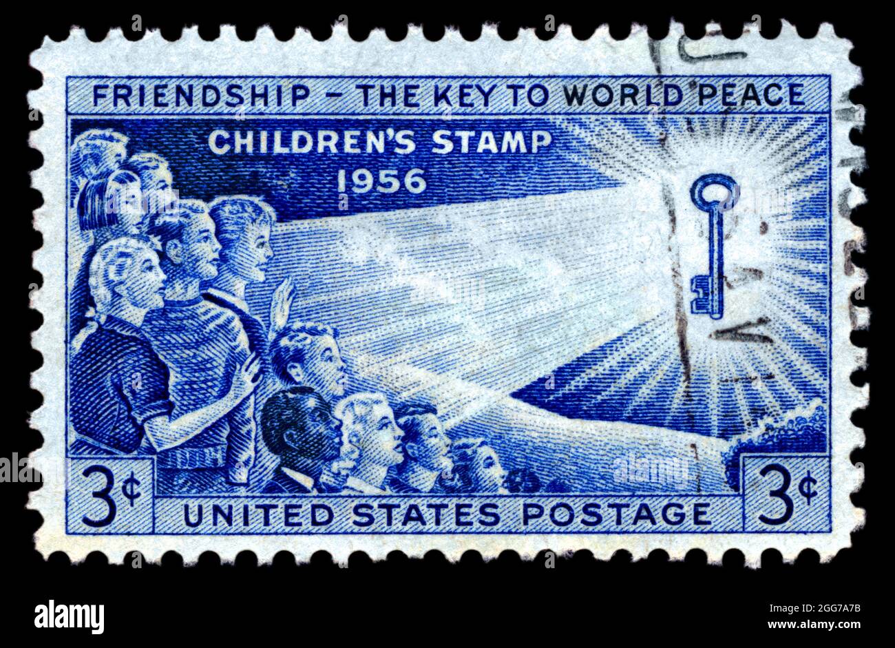 Children's stamp of 1956 Stock Photo Alamy